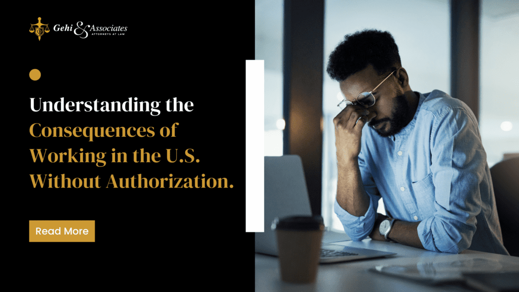 working in the us without authorization